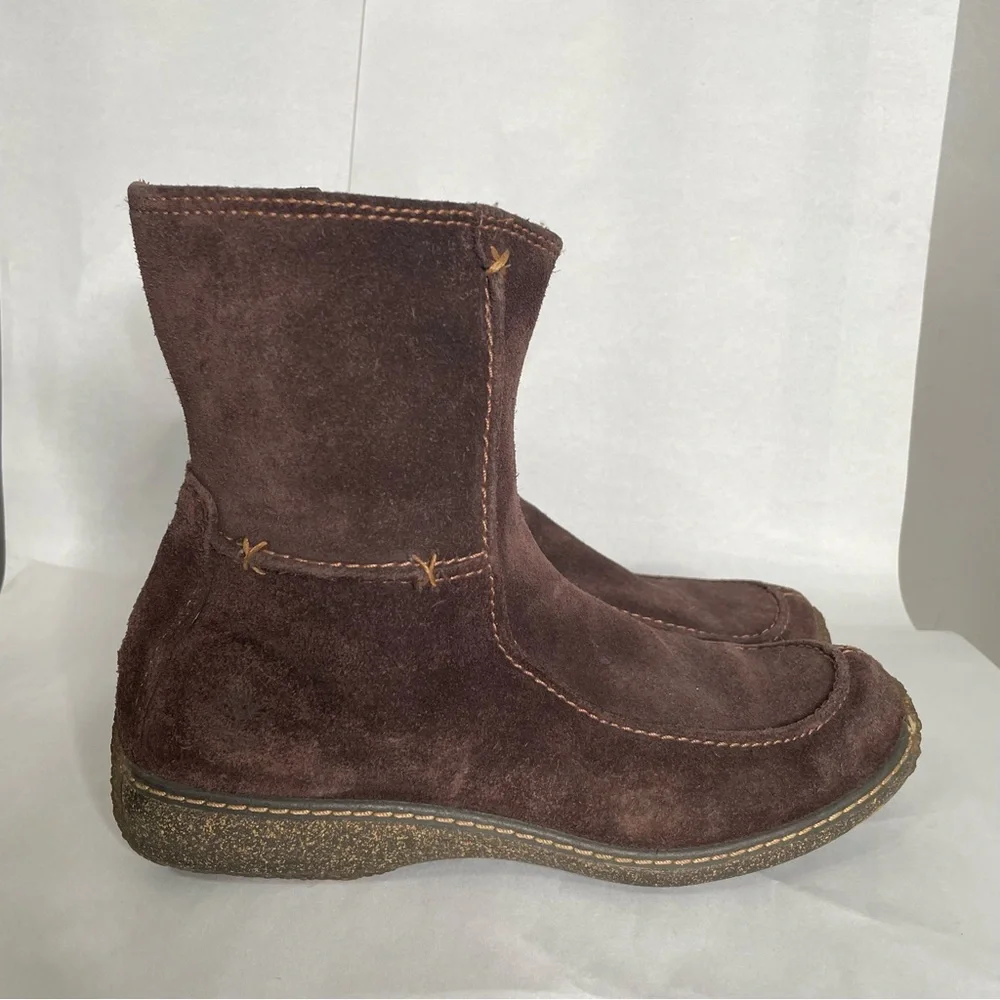 Timberland Brown Suede Ankle Moccasin Boho‎ Southwest Boot Women’s Size 6.5